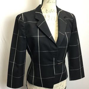 Armani Collezioni- Window Pane Plaid Blazer